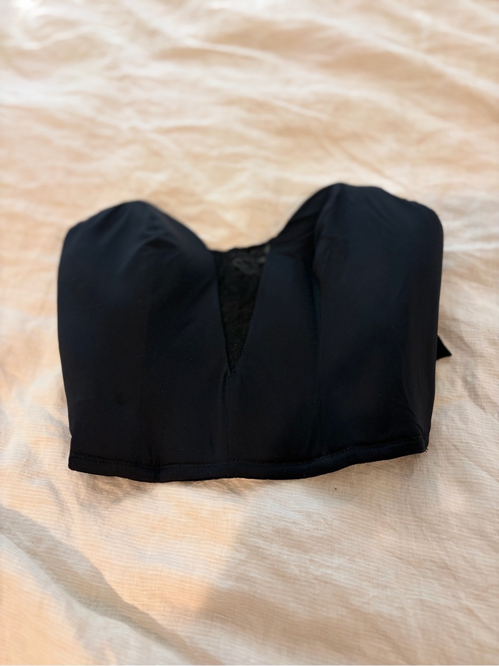 Cosabella Strapless Black Bustier Top Medium NWOT
